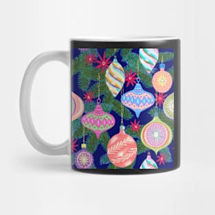 Christmas vintage baubles Mug